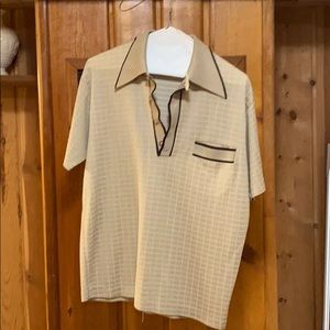 Vintage butterfly collar polo